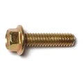 Midwest Fastener Grade 8, 1/4"-20 Flange Bolt, Zinc Plated Steel, 1 in L, 8 PK 74603